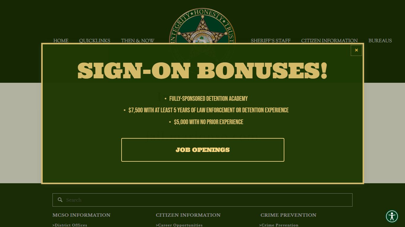 INMATE SEARCH — Marion County Sheriff's Office